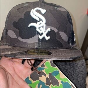 BAPE X New Era Chicago White Sox Fitted MLB Fitted Cap